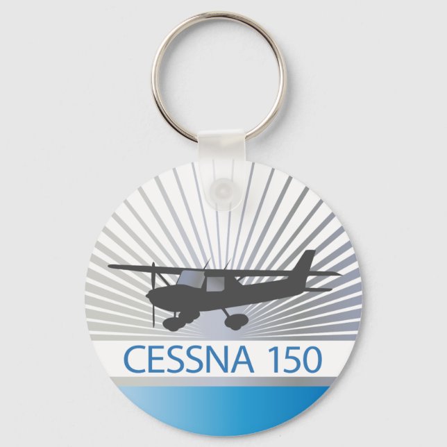 Cessna 150 Aeroplane Key Ring (Front)