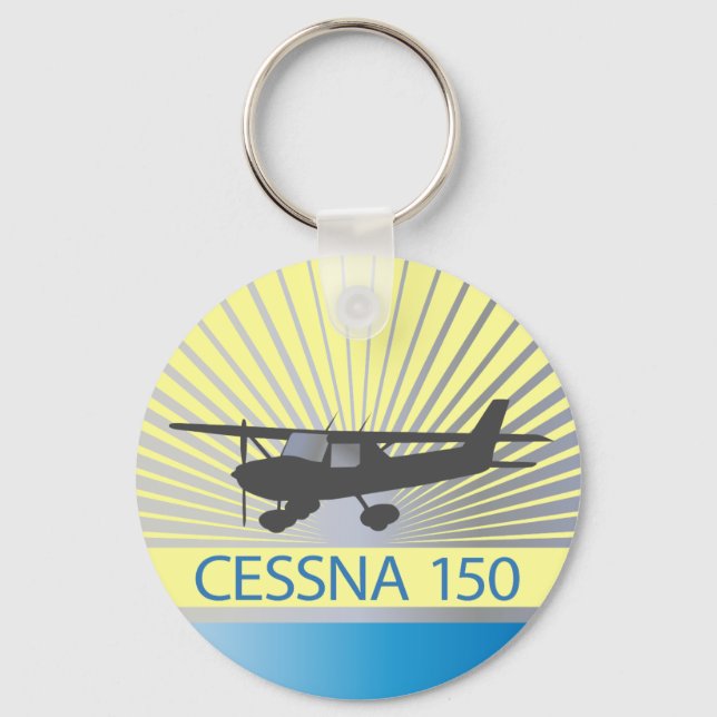 Cessna 150 Aeroplane Key Ring (Front)
