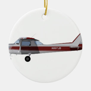 Cessna 152 392392 ceramic tree decoration