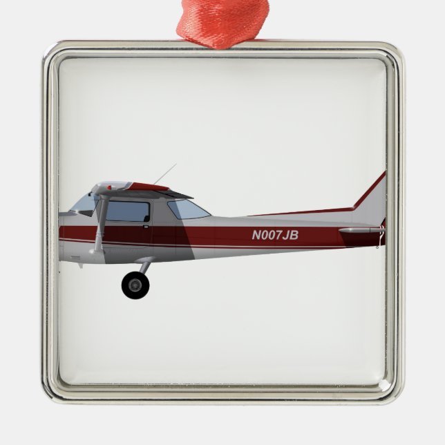 Cessna 152 392392 metal ornament (Front)