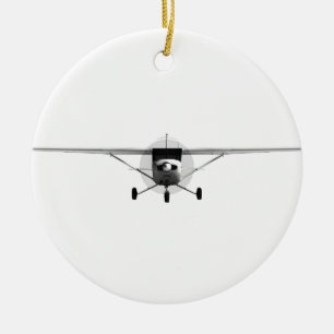 Cessna 152 ceramic tree decoration