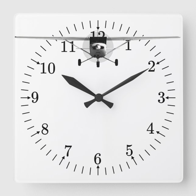 Cessna 152 square wall clock (Front)