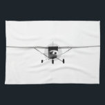 Cessna 152 tea towel<br><div class="desc">A Cessna 152 with transparent background. Front view showing a cockpit,  wings,  turning propeller and landing gear. This is a 3D image. Image by Jan Brons</div>