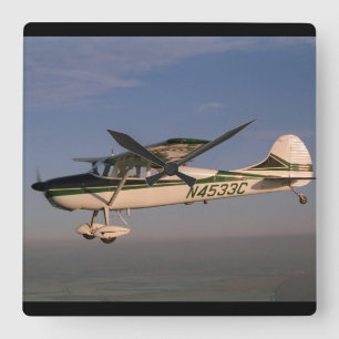 Cessna 170, 1953, Sonoma, CA_Classic Aviation Square Wall Clock