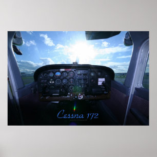 Cessna 172 Instrument Panel Poster