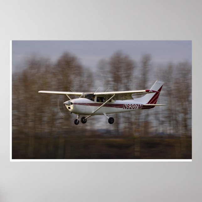 Cessna 172 Short Final Poster (Front)