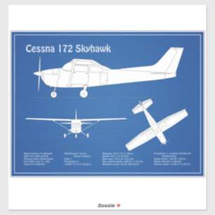 Cessna 172 Skyhawk - Aeroplane Blueprint Plans AB