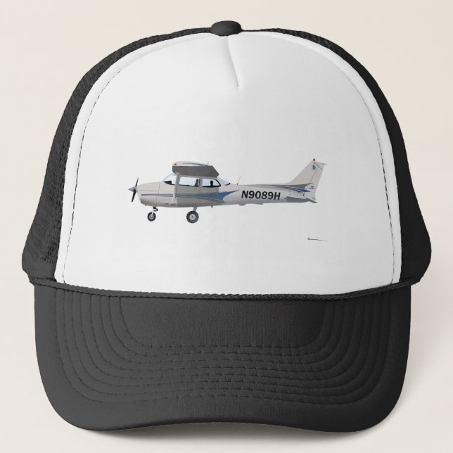 Cessna 172 Skyhawk Blue Trucker Hat (Front)