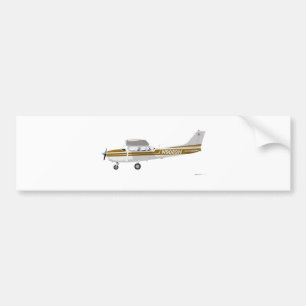 Cessna 172 Skyhawk Brown Bumper Sticker