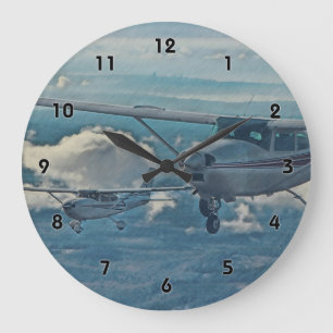 Cessna 182 - Seattle Large Clock