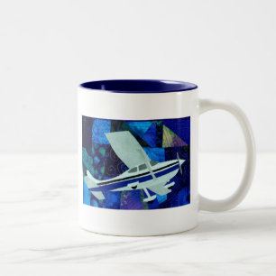 cessna 182 Two-Tone coffee mug