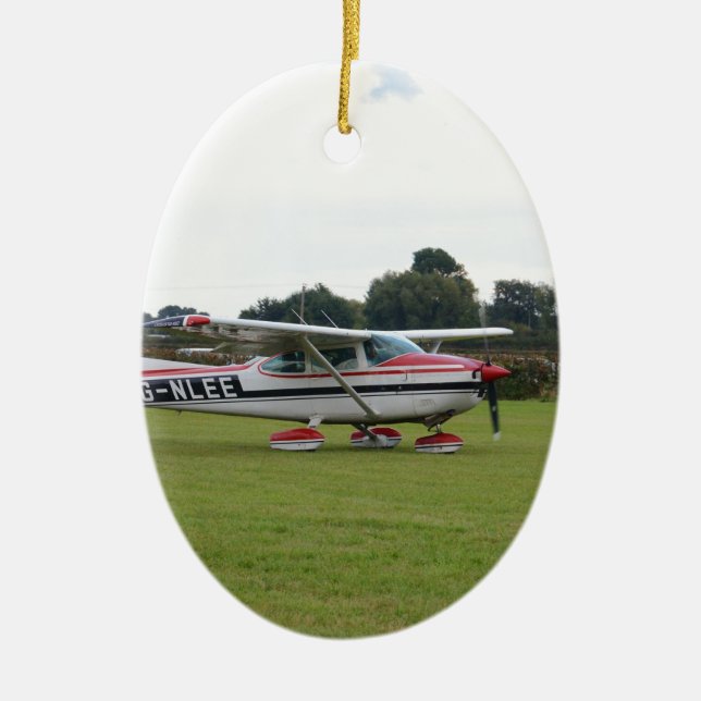 Cessna 182Q Ceramic Ornament (Front)