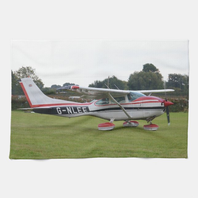Cessna 182Q Tea Towel (Horizontal)