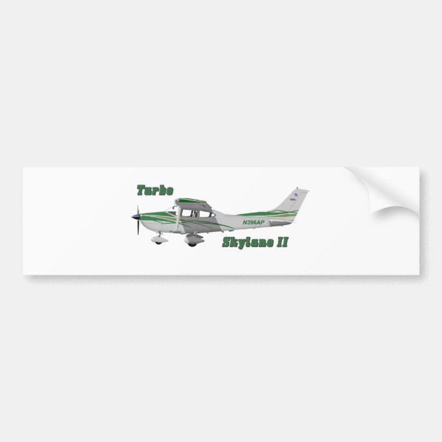 Cessna 182T Turbo Skylane II 396396T Bumper Sticker (Front)