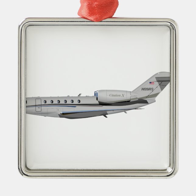 Cessna 750 Citation X 426426 Metal Ornament (Front)