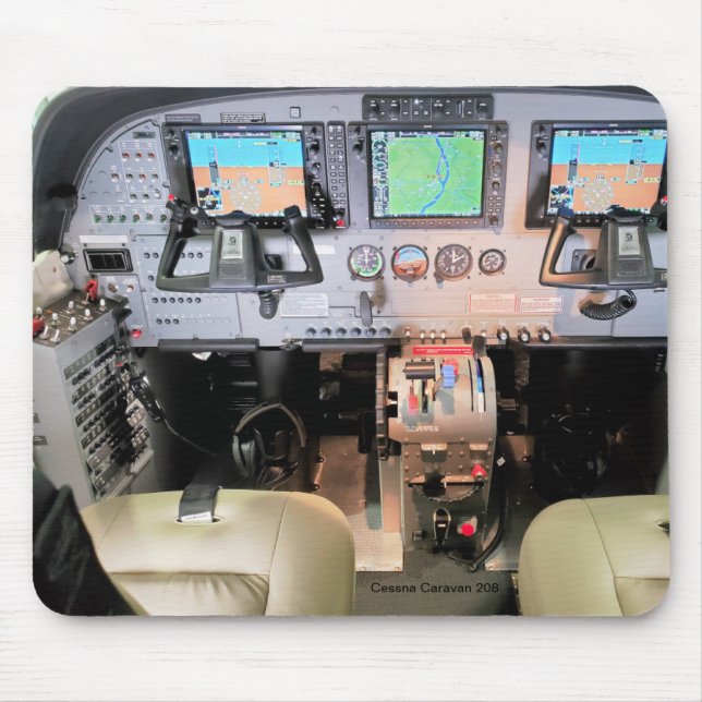 Cessna Caravan Cockpit Mouse pad (Front)