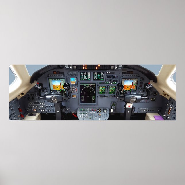 Cessna Citation XLS Instrument Panel Poster (Front)