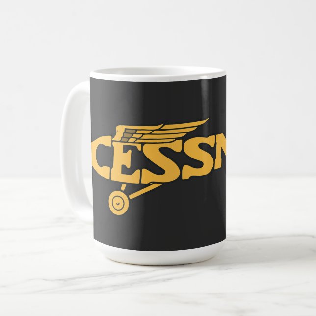 Cessna Vintage Coffee Mug (Front Left)