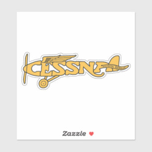 Cessna Vintage Custom-Cut Vinyl Sticker