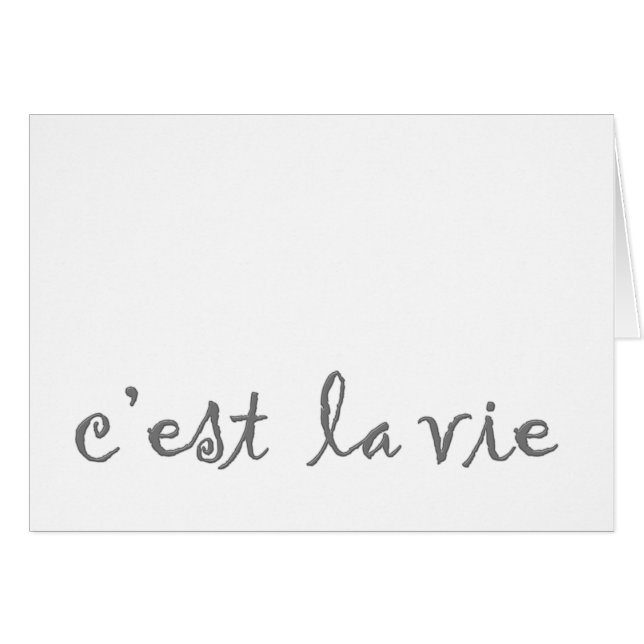 c'est la vie (Front Horizontal)