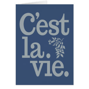C'est La Vie custom blank cards