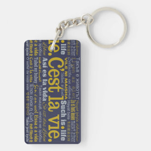 C'est La Vie custom key chain