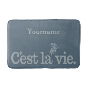 C'est La Vie custom monogram bath mats
