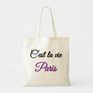 C'est la vie female tote bags