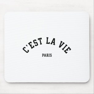 Cest La Vie Paris France Women Men Vintage Summer Mouse Pad