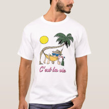 C'est La Vie - Such Is Life Funny Hammock Cartoon