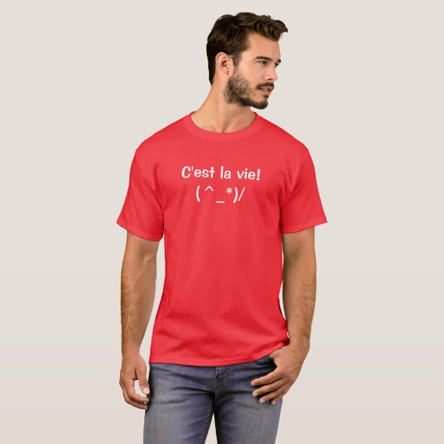 C'est la vie t-shirt - Add images and text! (Front Full)