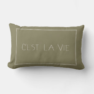 C'est La Vie - That's Life- French Lumbar Cushion