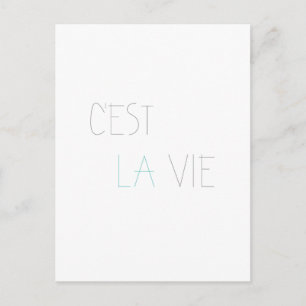 C'est La Vie - That's Life Postcard