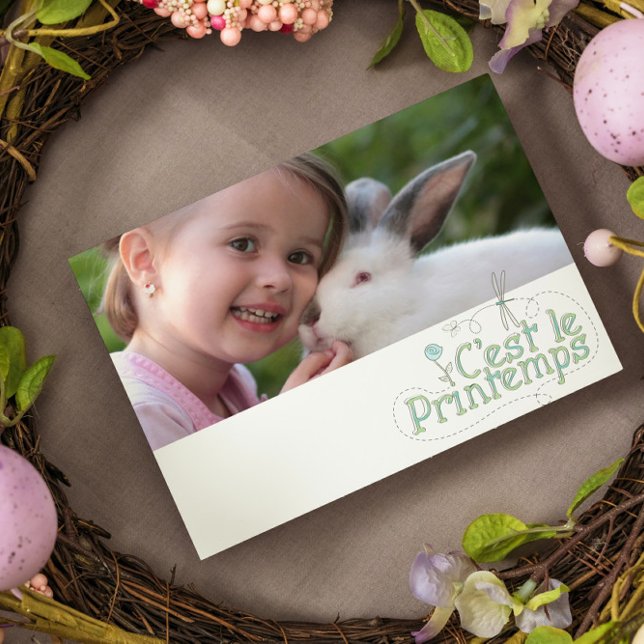 C'est le printemps - add photo postcard (Creator Uploaded)