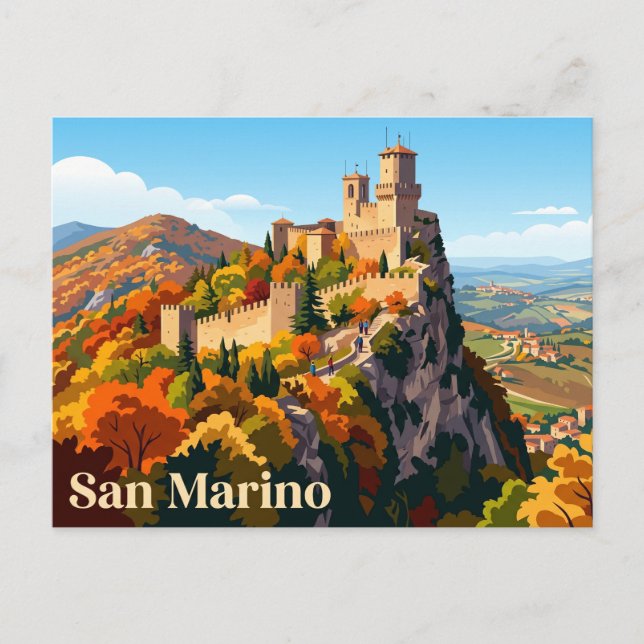 Cesta Tower San Marino Postcard (Front)