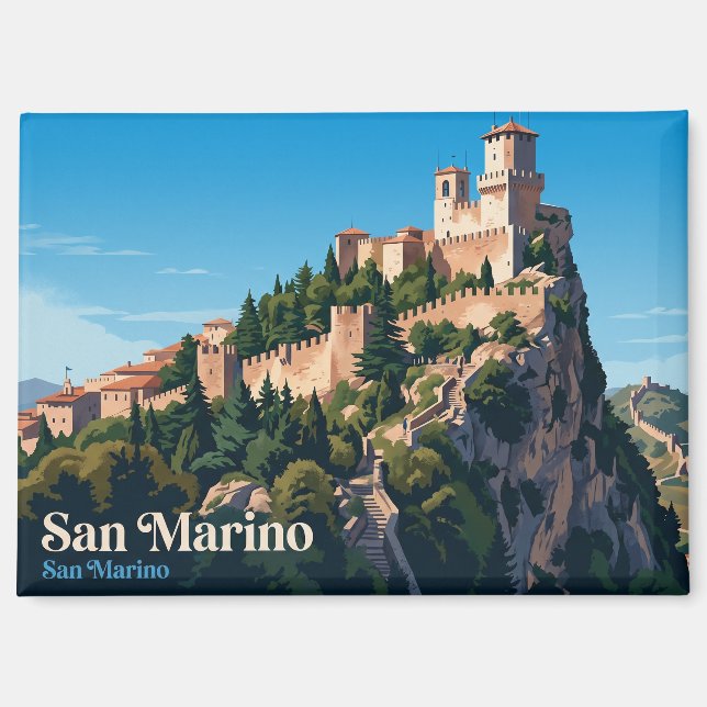 Cesta Tower (Second Tower) San Marino Magnet (Front)