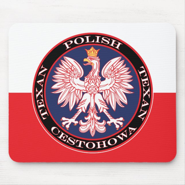 Cestohowa Round Polish Texan Mouse Pad (Front)