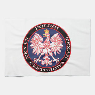 Cestohowa Round Polish Texan Tea Towel