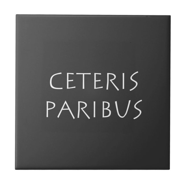 Ceteris paribus ceramic tile (Front)