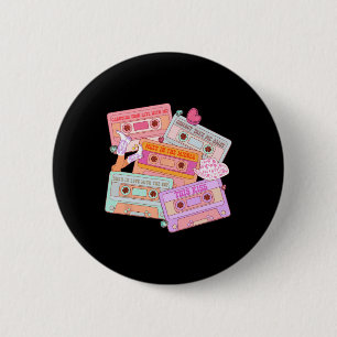 Cettes Western 90s Country Music Valentine Cowgirl 6 Cm Round Badge