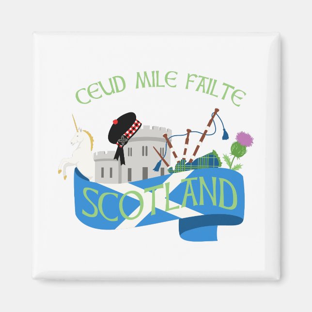 Ceud Mile Failte Magnet (Front)