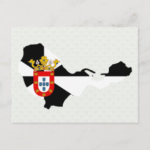 Ceuta Flag Map full size Postcard