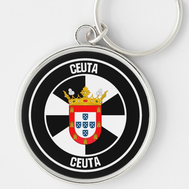 Ceuta Round Emblem Key Ring (Front)