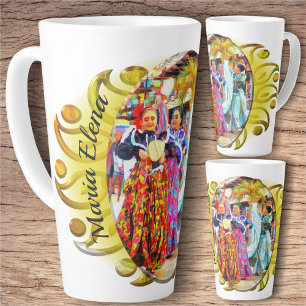Ceviche Mexican Festival Dancers 2549 Latte Mug