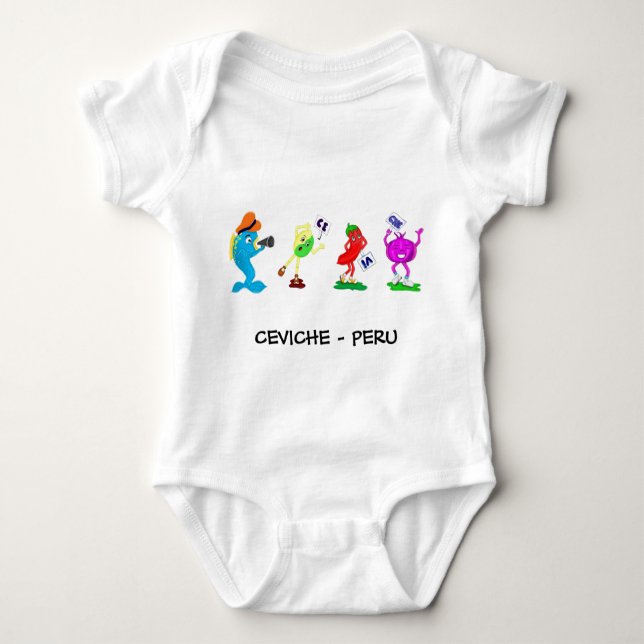 CEVICHE - PERU BABY BODYSUIT (Front)