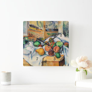 Cezanne - A Corner Table Square Wall Clock