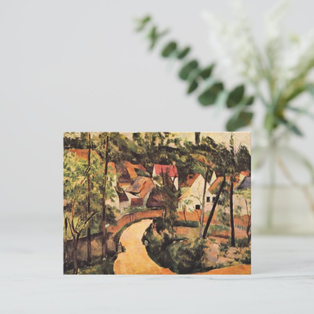 Cezanne - A Turn in the Road Postcard (Standing Front)