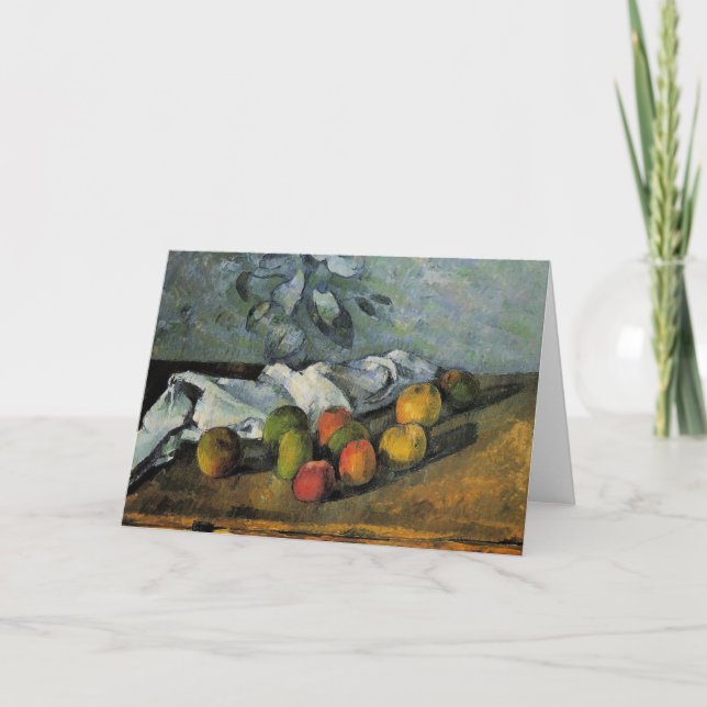 Cezanne - Apples and a Napkin Card (Front)