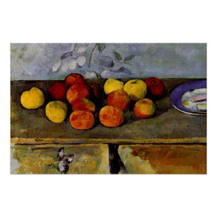 Cezanne - Apples and Biscuits Poster
