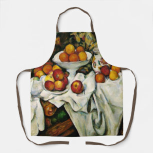 Cezanne - Apples and Oranges, still life painting Apron